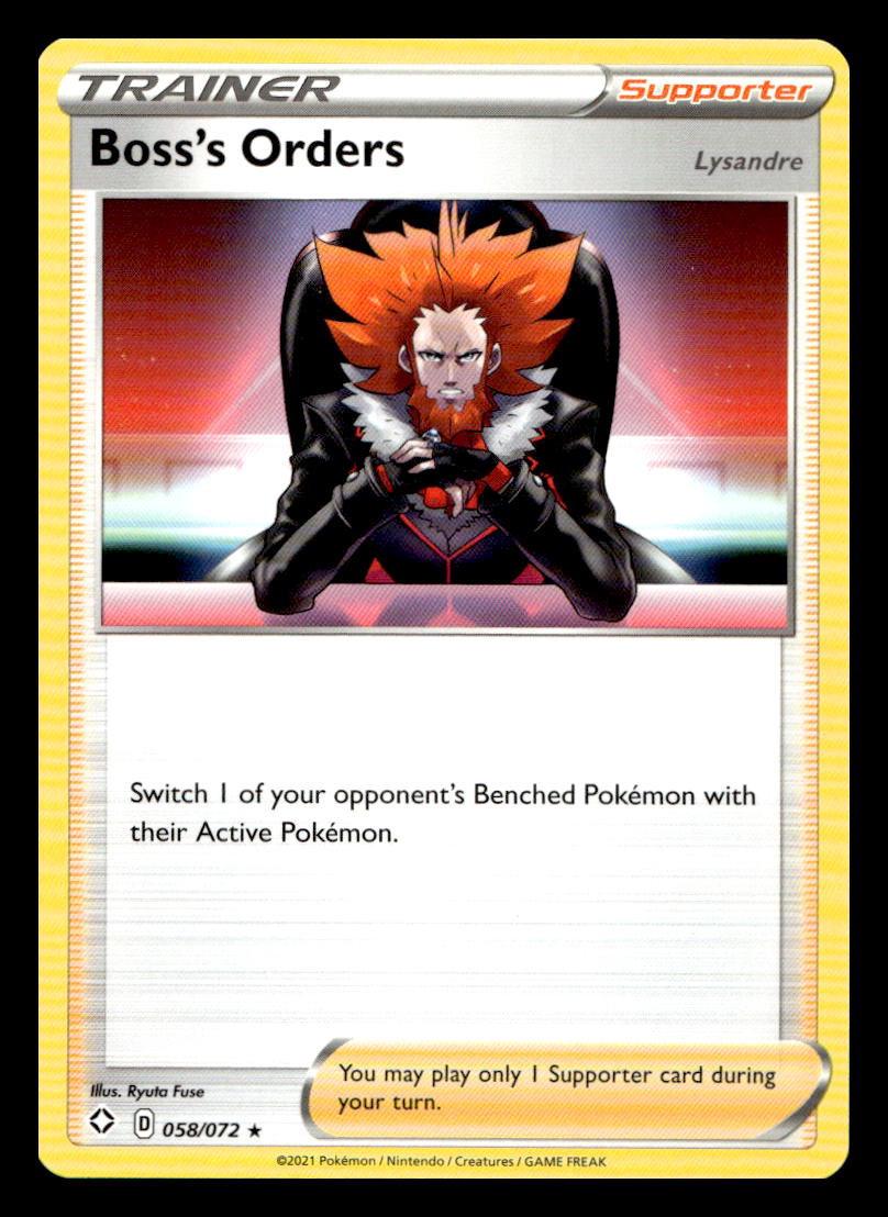 Shining Fates Boss's Orders [Holo] Pokémon card